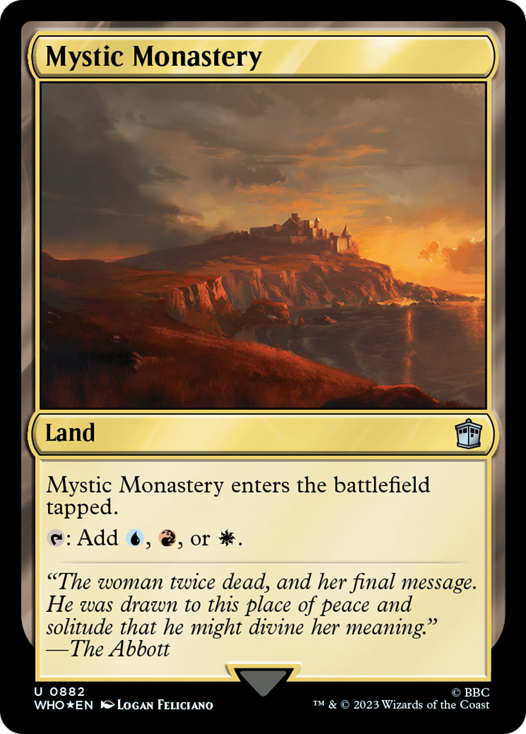 Mystic Monastery (Surge Foil) [Doctor Who] | Tabernacle Games