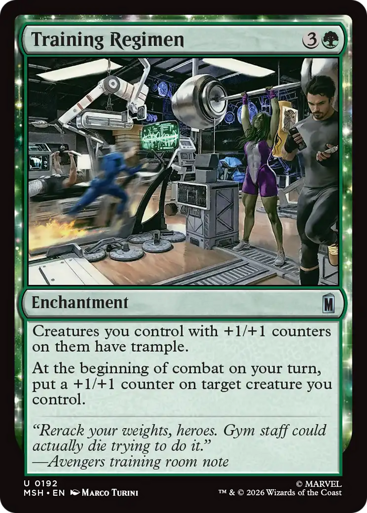 Training Regimen [Marvel Super Heroes] | Tabernacle Games