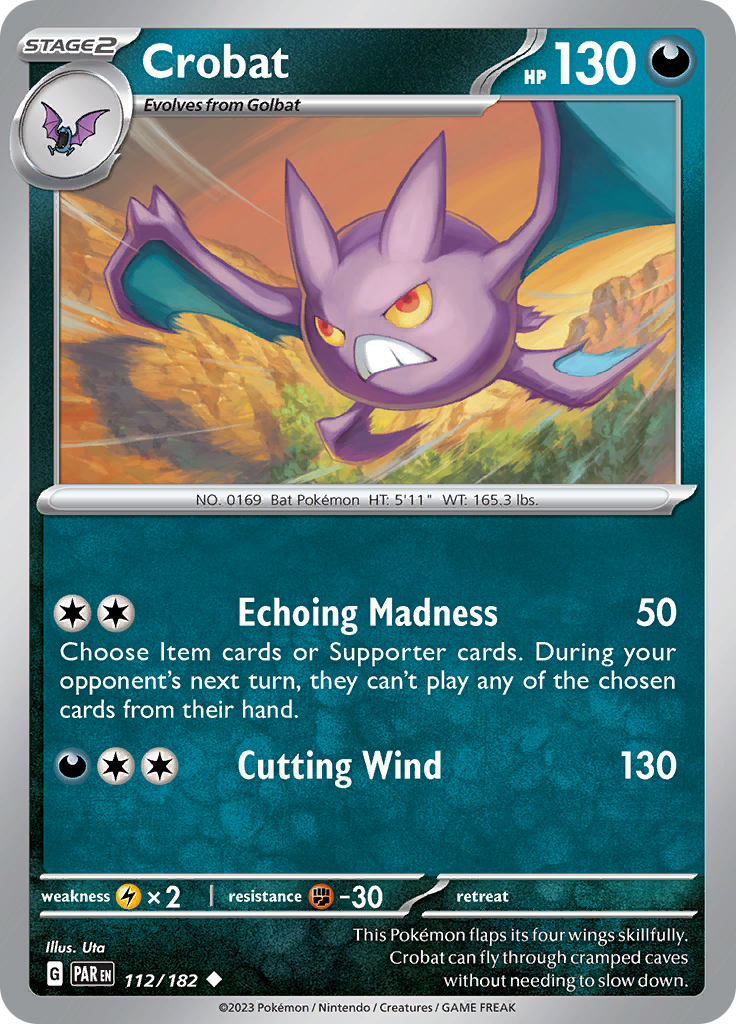 Crobat (112/182) [Scarlet & Violet: Paradox Rift] | Tabernacle Games