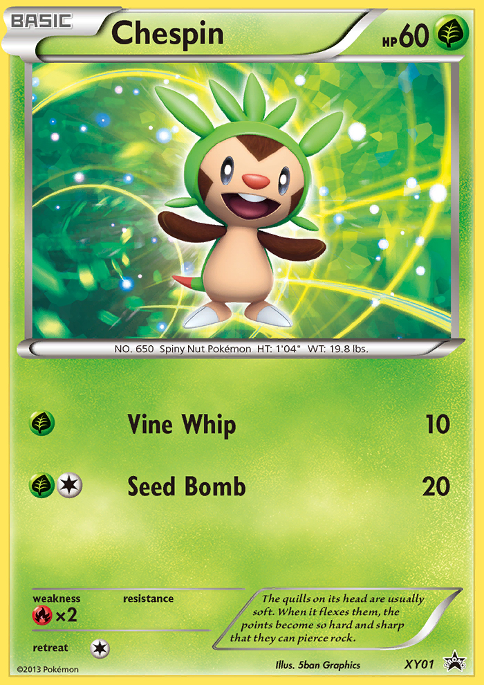 Chespin (XY01) [XY: Black Star Promos] | Tabernacle Games