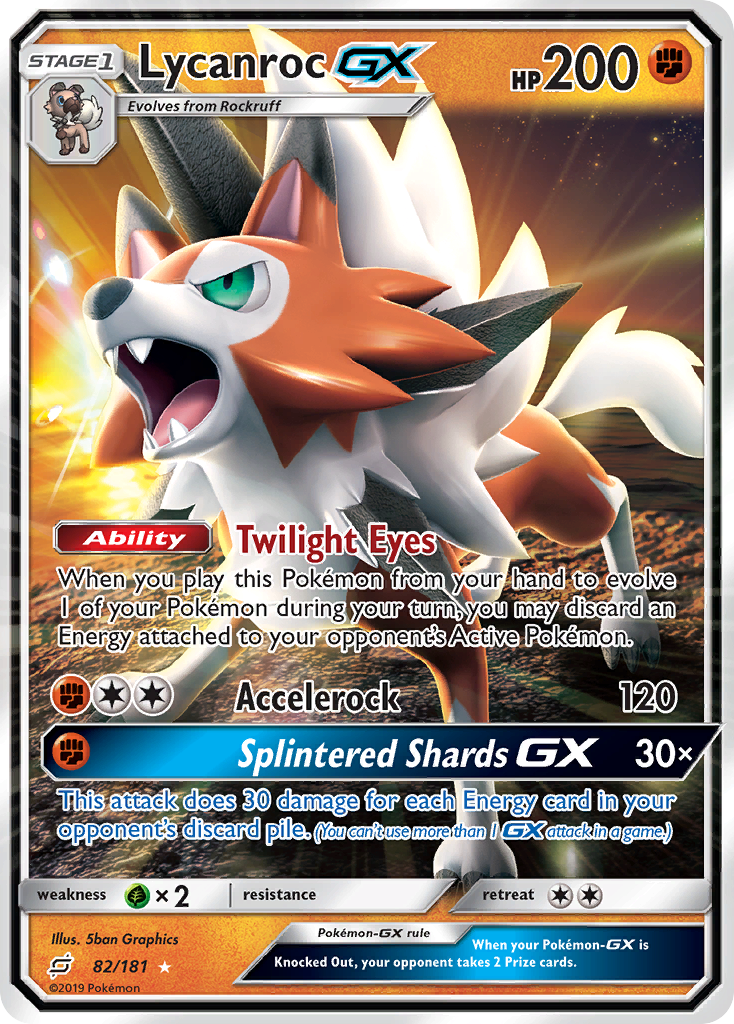 Lycanroc GX (82/181) [Sun & Moon: Team Up] | Tabernacle Games