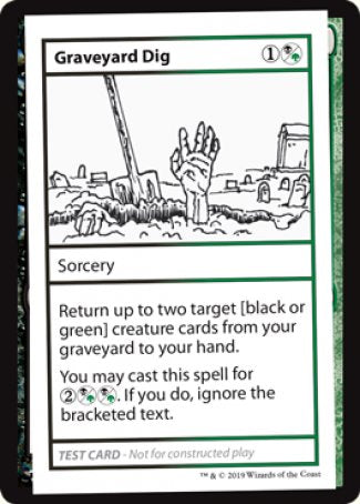 Graveyard Dig (2021 Edition) [Mystery Booster Playtest Cards] | Tabernacle Games