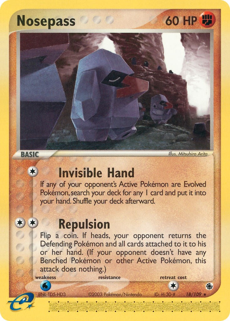 Nosepass (18/109) [EX: Ruby & Sapphire] | Tabernacle Games