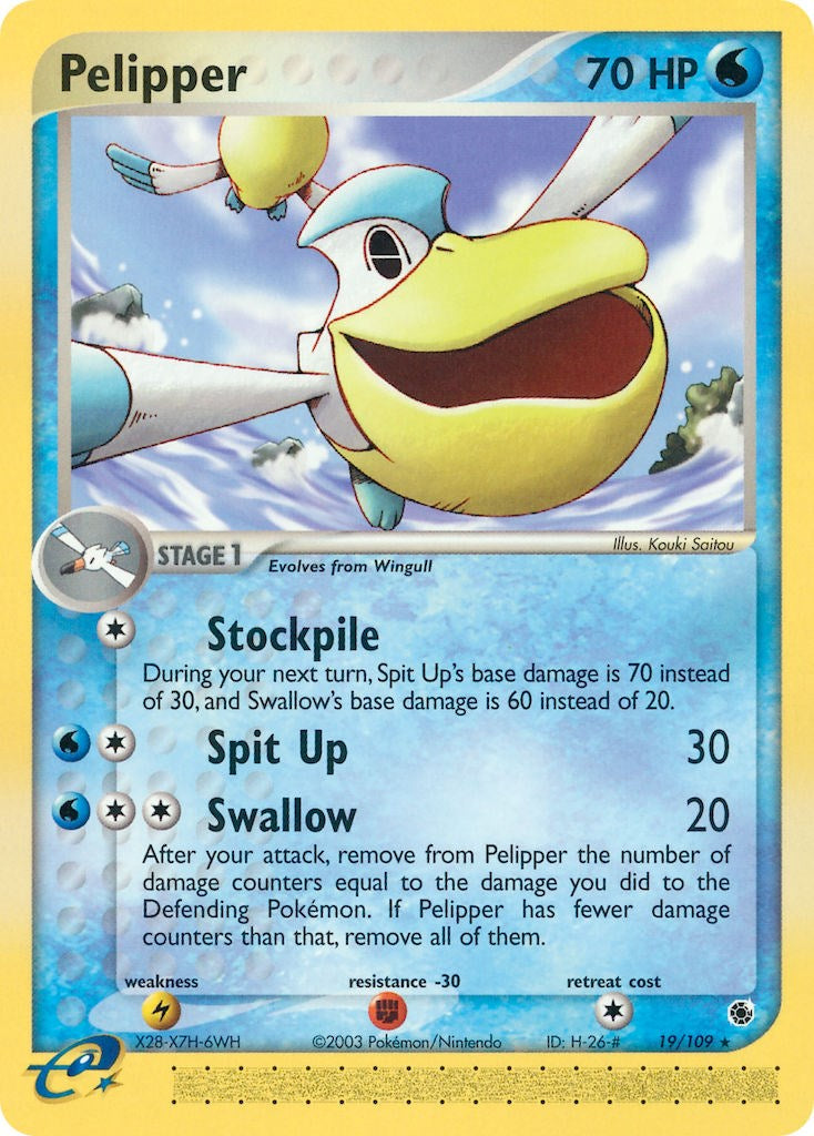 Pelipper (19/109) [EX: Ruby & Sapphire] | Tabernacle Games