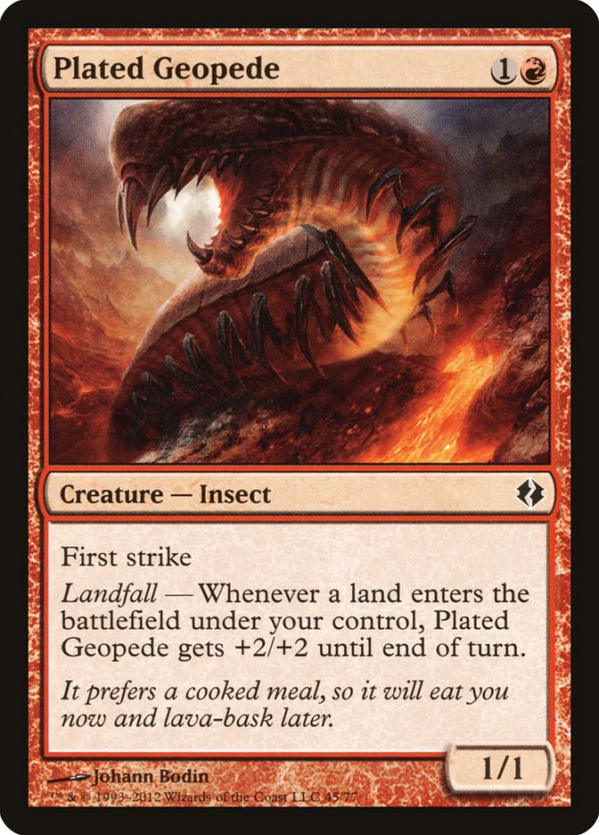 Plated Geopede [Duel Decks: Venser vs. Koth] | Tabernacle Games