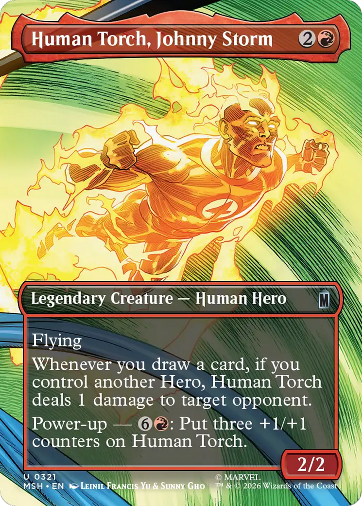 Human Torch, Johnny Storm (Borderless) [Marvel Super Heroes] | Tabernacle Games