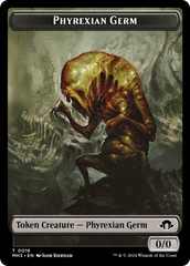 Phyrexian Germ // Emblem - Tamiyo, Seasoned Scholar Double-Sided Token [Modern Horizons 3 Tokens] | Tabernacle Games