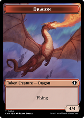 Dragon // Kor Ally Double-Sided Token [Commander Masters Tokens] | Tabernacle Games