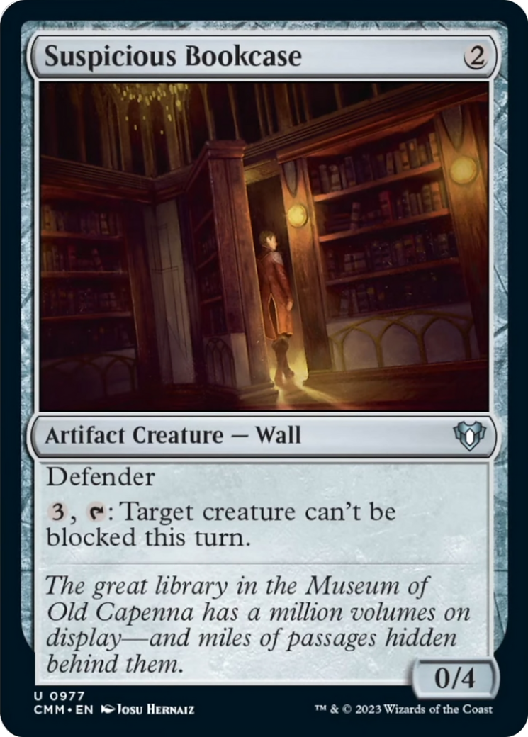 Suspicious Bookcase [Commander Masters] | Tabernacle Games