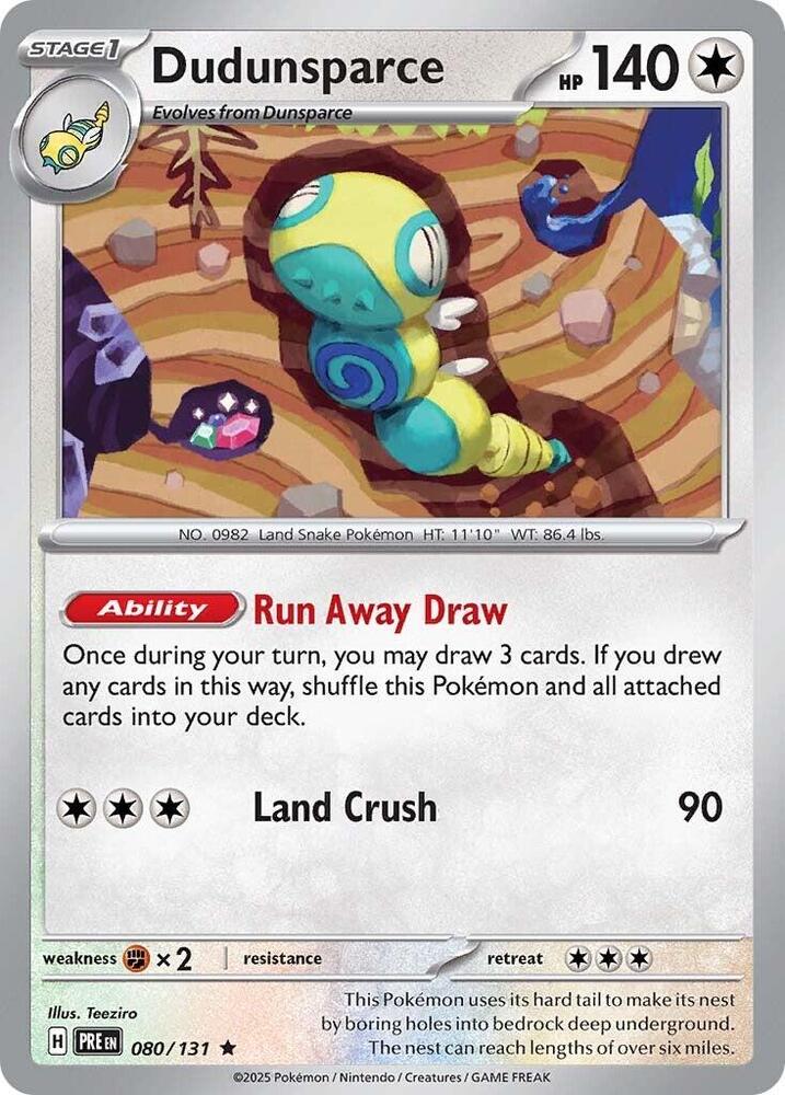 Dudunsparce (080/131) [Scarlet & Violet: Prismatic Evolutions] | Tabernacle Games