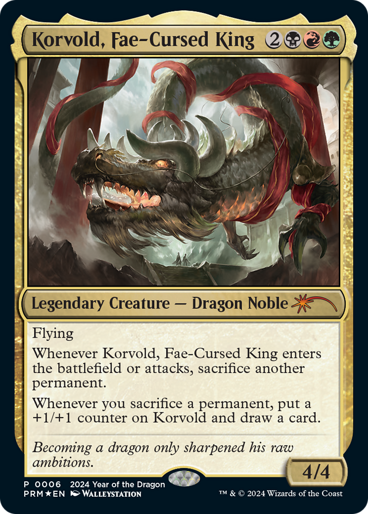 Korvold, Fae-Cursed King (Year of the Dragon 2024) [Standard Showdown Promos] | Tabernacle Games