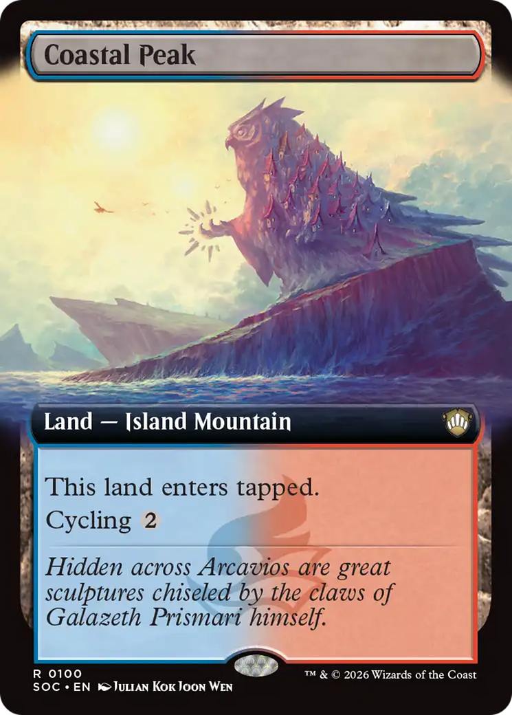 Coastal Peak (Extended Art) [Secrets of Strixhaven Commander] | Tabernacle Games