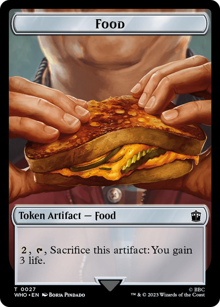 Alien Angel // Food (0027) Double-Sided Token [Doctor Who Tokens] | Tabernacle Games