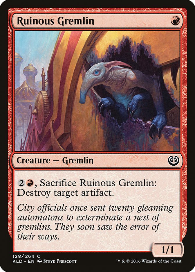 Ruinous Gremlin [Kaladesh] | Tabernacle Games