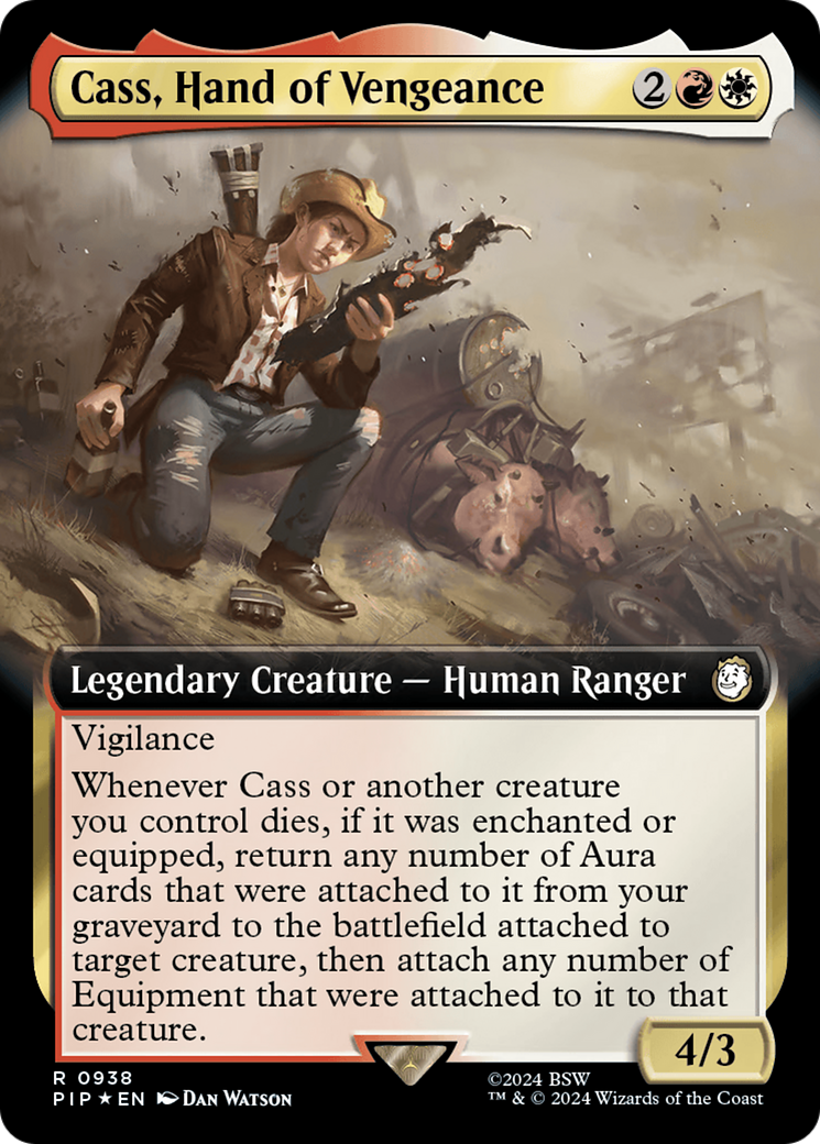 Cass, Hand of Vengeance (Extended Art) (Surge Foil) [Fallout] | Tabernacle Games