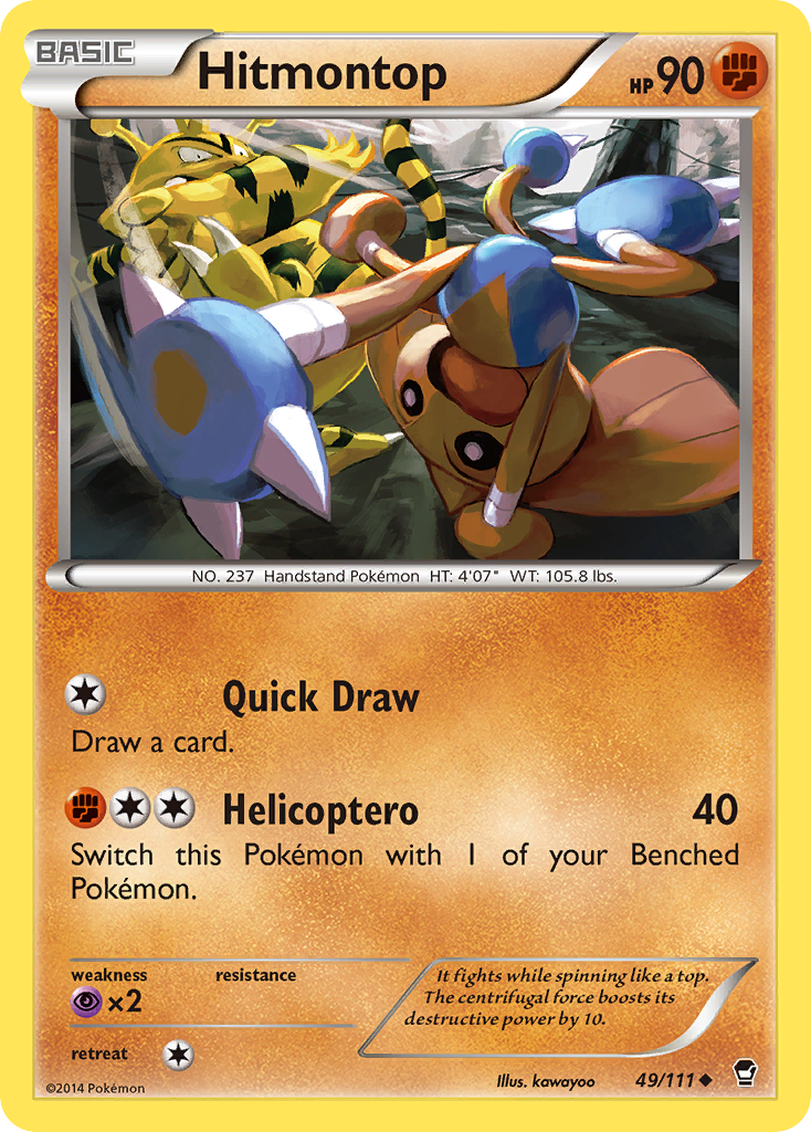 Hitmontop (49/111) [XY: Furious Fists] | Tabernacle Games