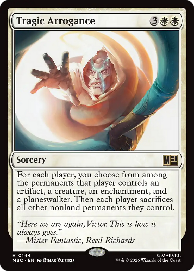 Tragic Arrogance (Surge Foil) [Marvel Super Heroes Commander] | Tabernacle Games