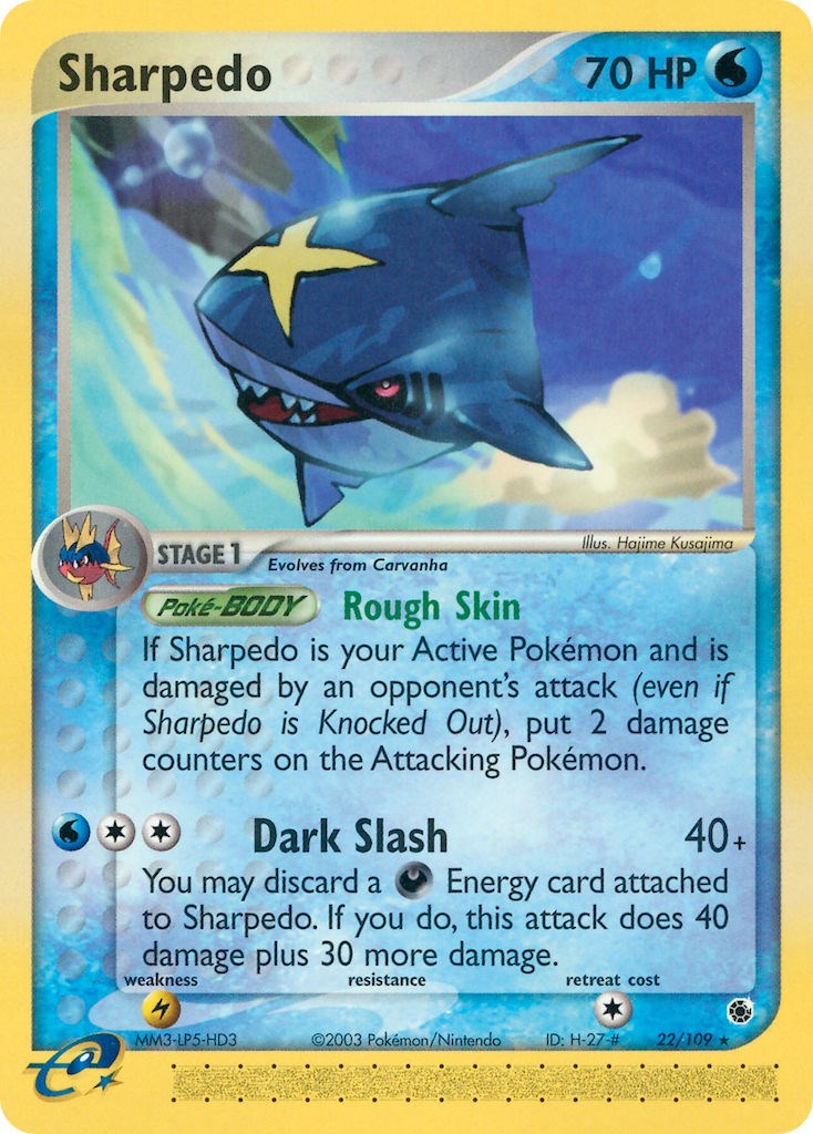 Sharpedo (22/109) [EX: Ruby & Sapphire] | Tabernacle Games