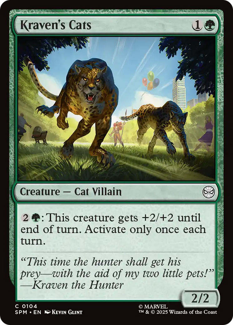 Kraven's Cats [Marvel's Spider-Man] | Tabernacle Games