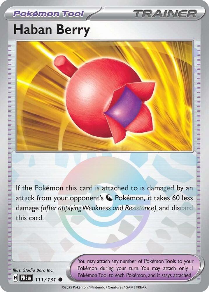 Haban Berry (111/131) (Poke Ball Pattern) [Scarlet & Violet: Prismatic Evolutions] | Tabernacle Games