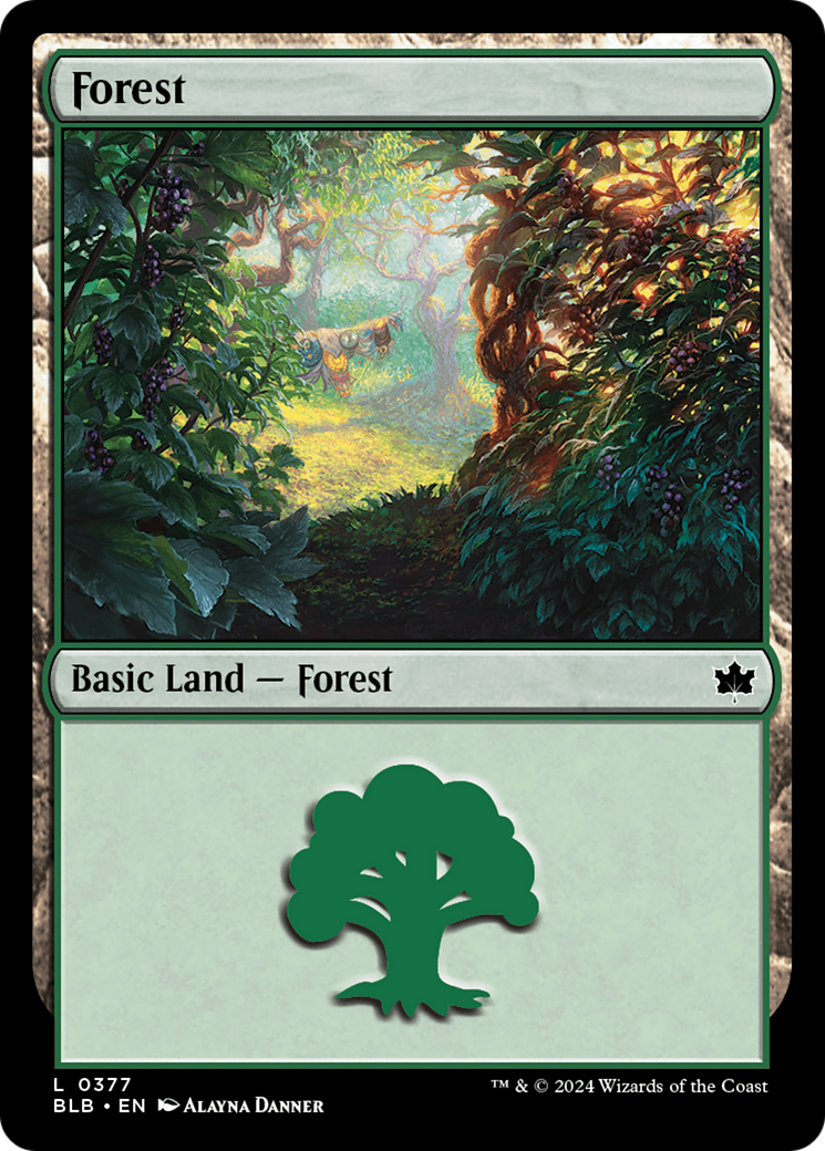 Forest (0377) [Bloomburrow] | Tabernacle Games