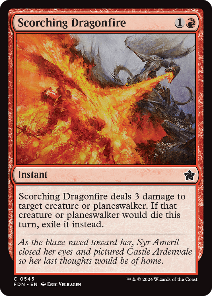 Scorching Dragonfire [Foundations] | Tabernacle Games