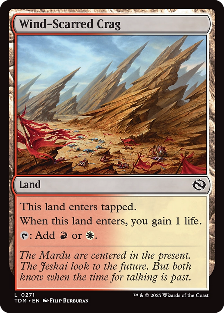 Wind-Scarred Crag [Tarkir: Dragonstorm] | Tabernacle Games