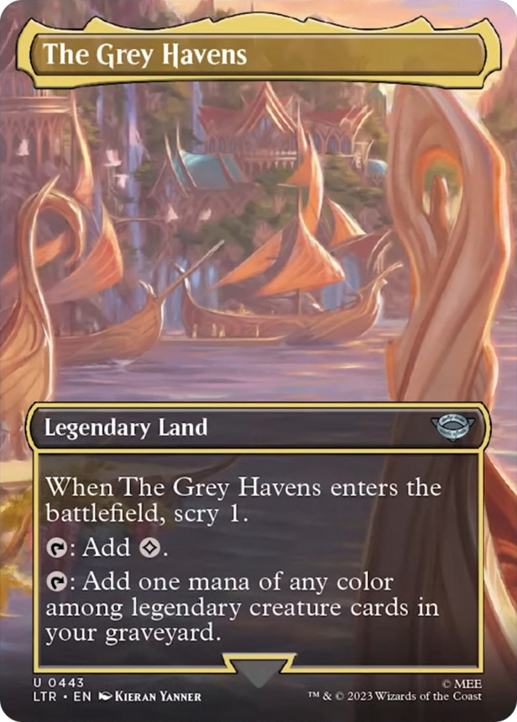 The Grey Havens (Borderless Alternate Art) [The Lord of the Rings: Tales of Middle-Earth] | Tabernacle Games