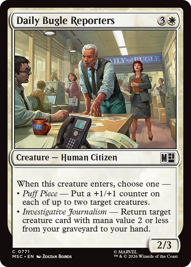 Daily Bugle Reporters [Marvel Super Heroes Commander] | Tabernacle Games