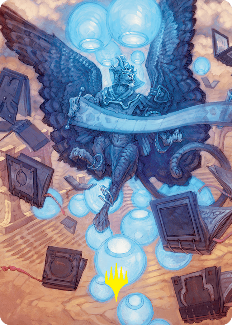 Sphinx of Forgotten Lore Art Card (33/54) (Gold-Stamped Signature) [Foundations Art Series] | Tabernacle Games