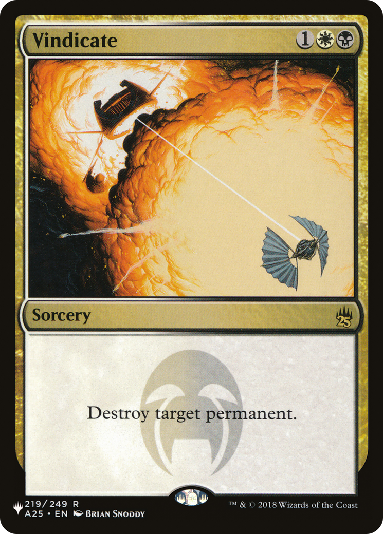 Vindicate [The List] | Tabernacle Games