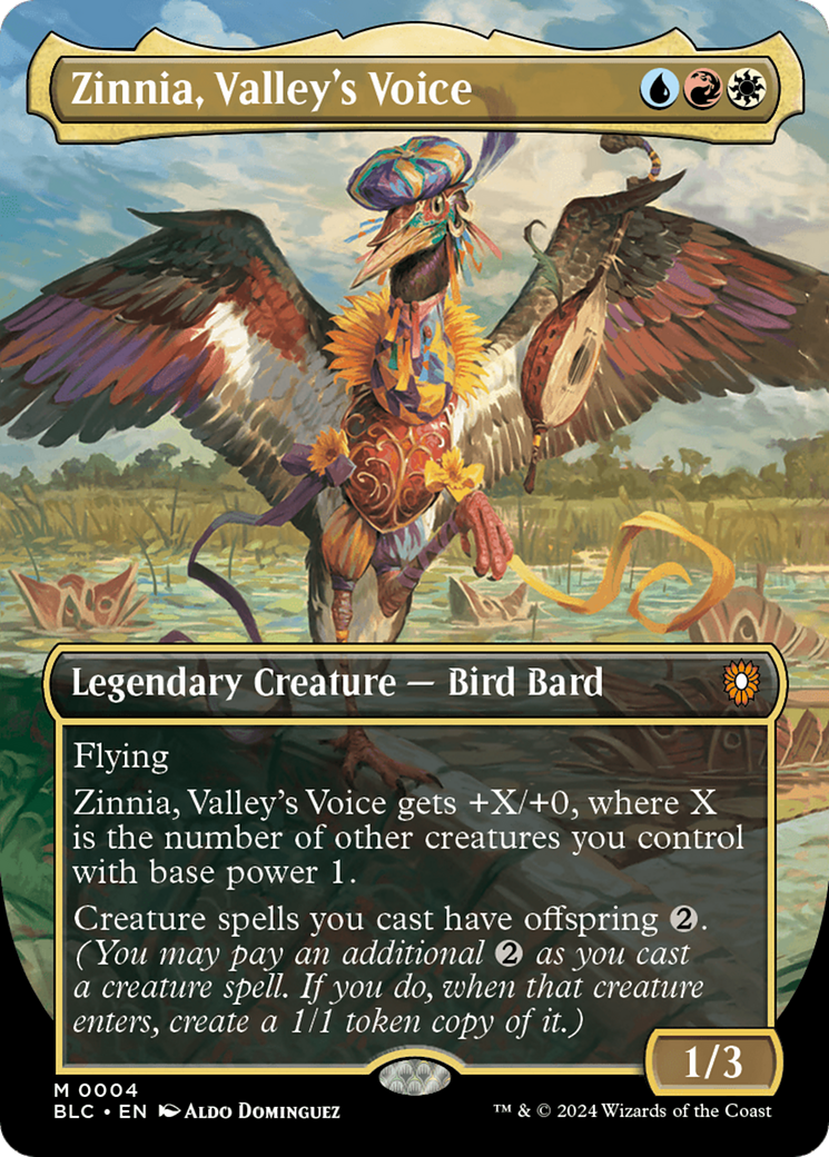 Zinnia, Valley's Voice (Borderless) [Bloomburrow Commander] | Tabernacle Games