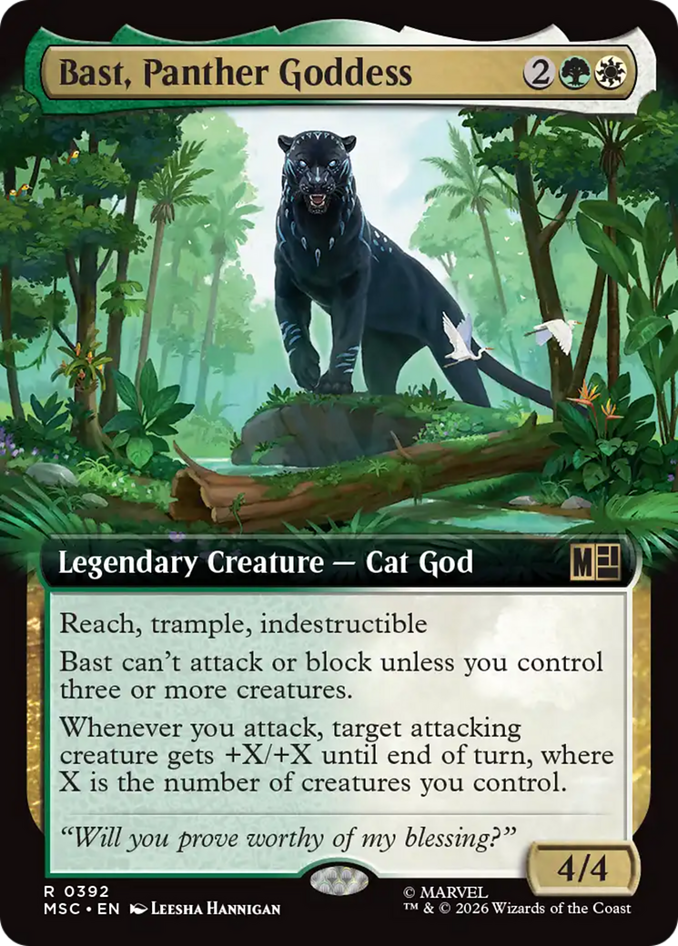 Bast, Panther Goddess (Extended Art) [Marvel Super Heroes Commander] | Tabernacle Games