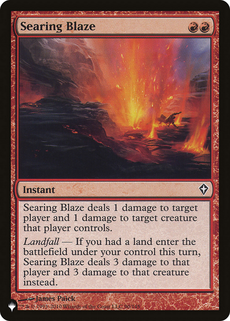 Searing Blaze [The List] | Tabernacle Games