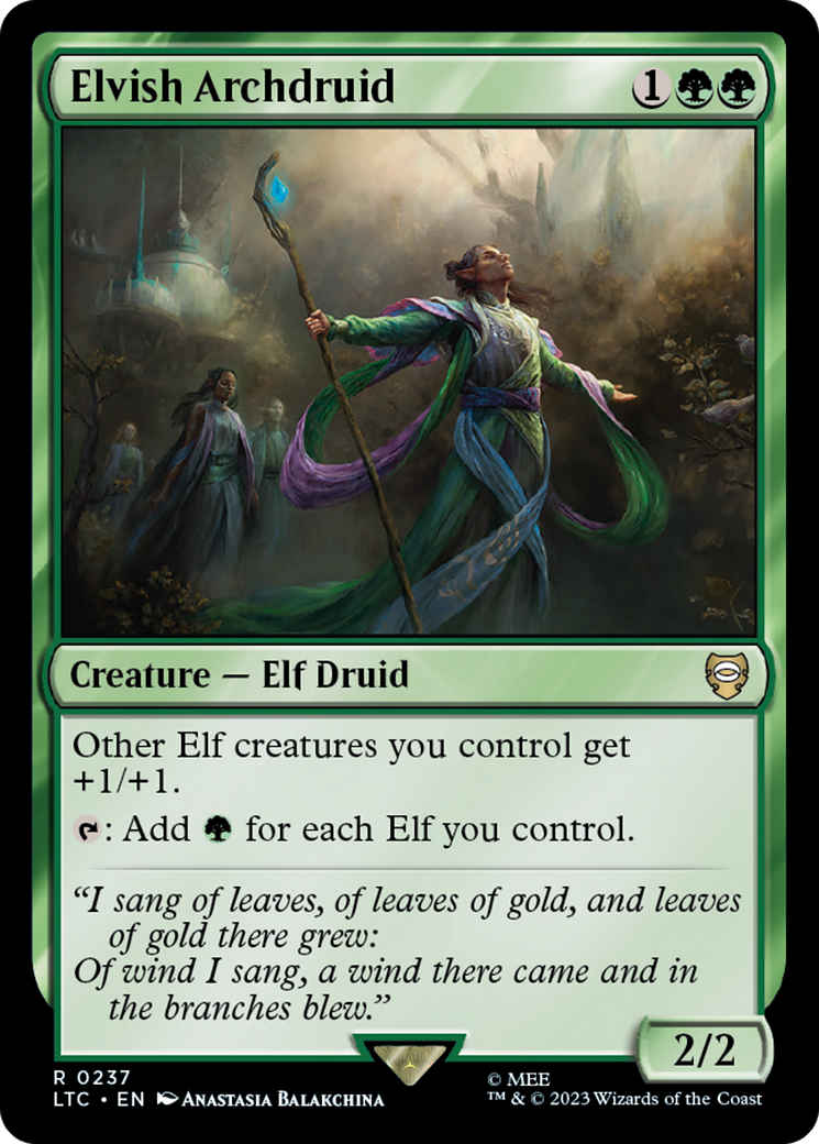 Elvish Archdruid [The Lord of the Rings: Tales of Middle-Earth Commander] | Tabernacle Games