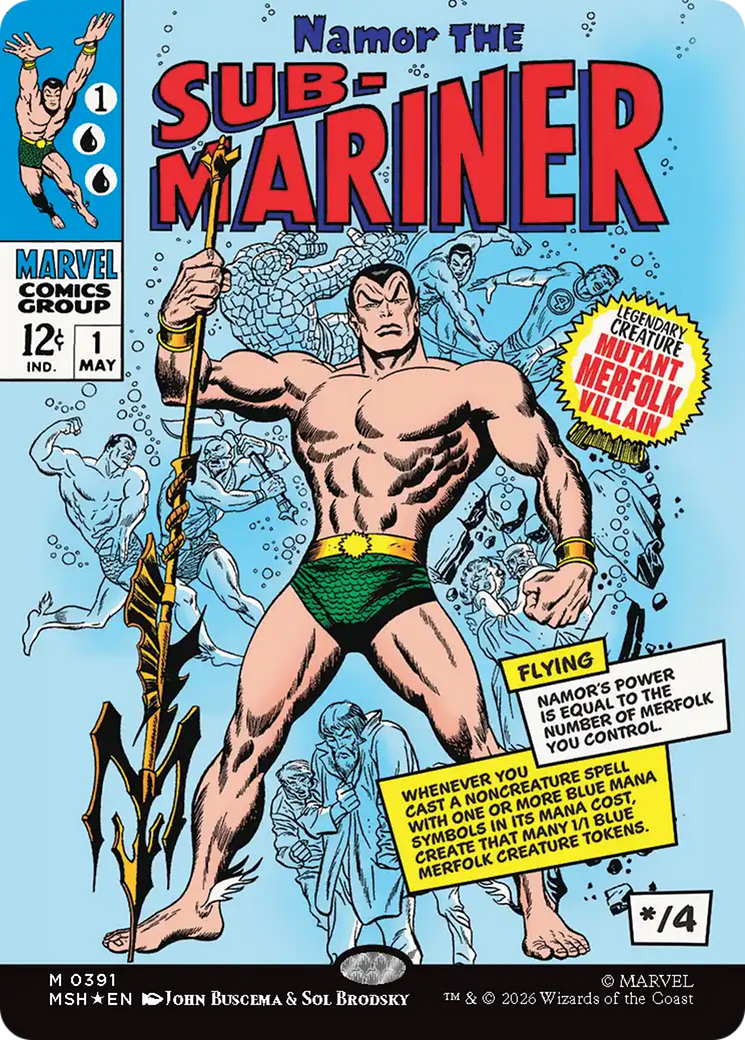 Namor The Sub-Mariner (Borderless) [Marvel Super Heroes] | Tabernacle Games