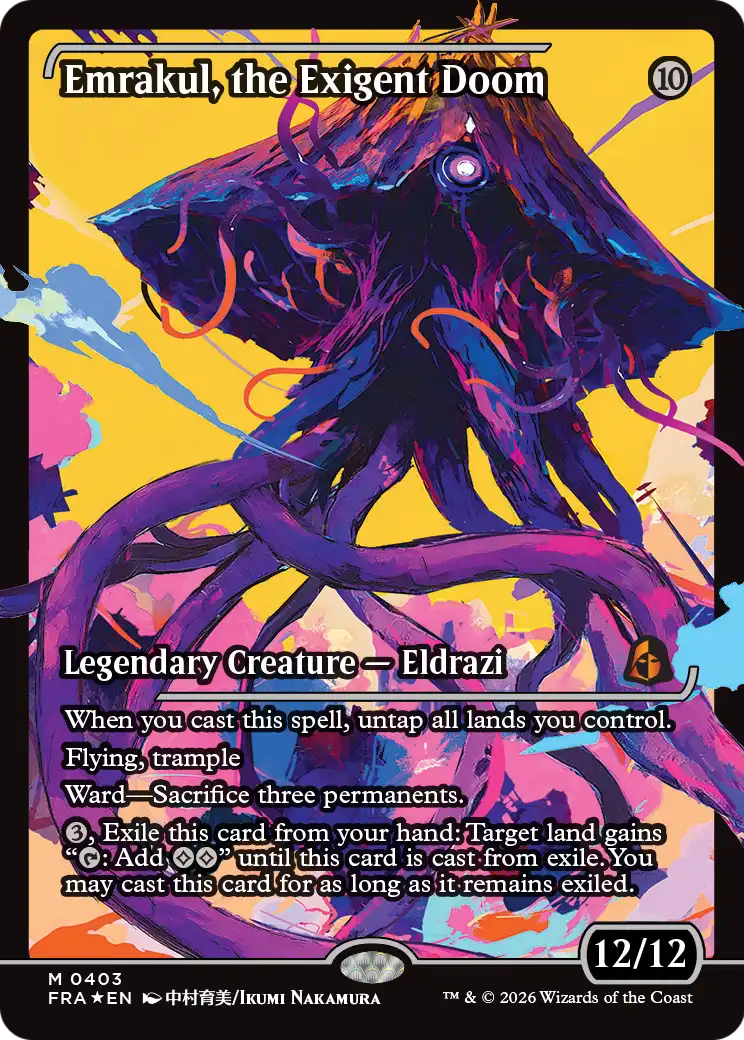 Emrakul, the Exigent Doom (Showcase) [Reality Fracture] | Maze of Fitzroy
