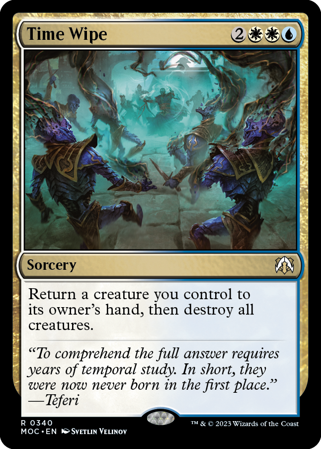 Time Wipe [March of the Machine Commander] | Tabernacle Games