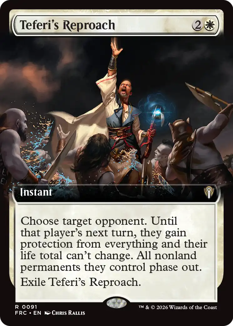Teferi's Reproach (Extended Art) [Reality Fracture Commander] | Tabernacle Games