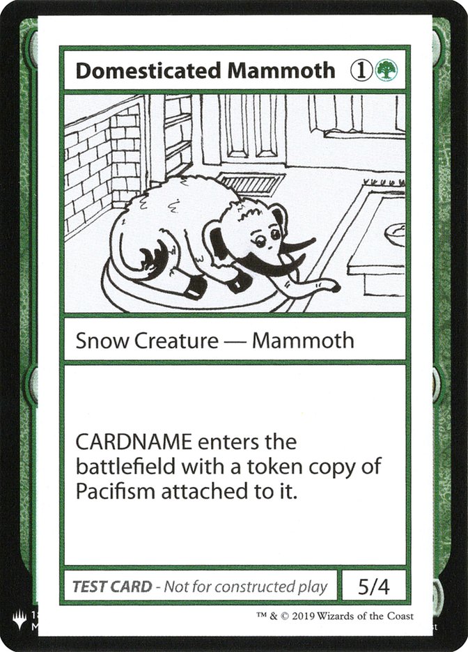 Domesticated Mammoth [Mystery Booster Playtest Cards] | Tabernacle Games