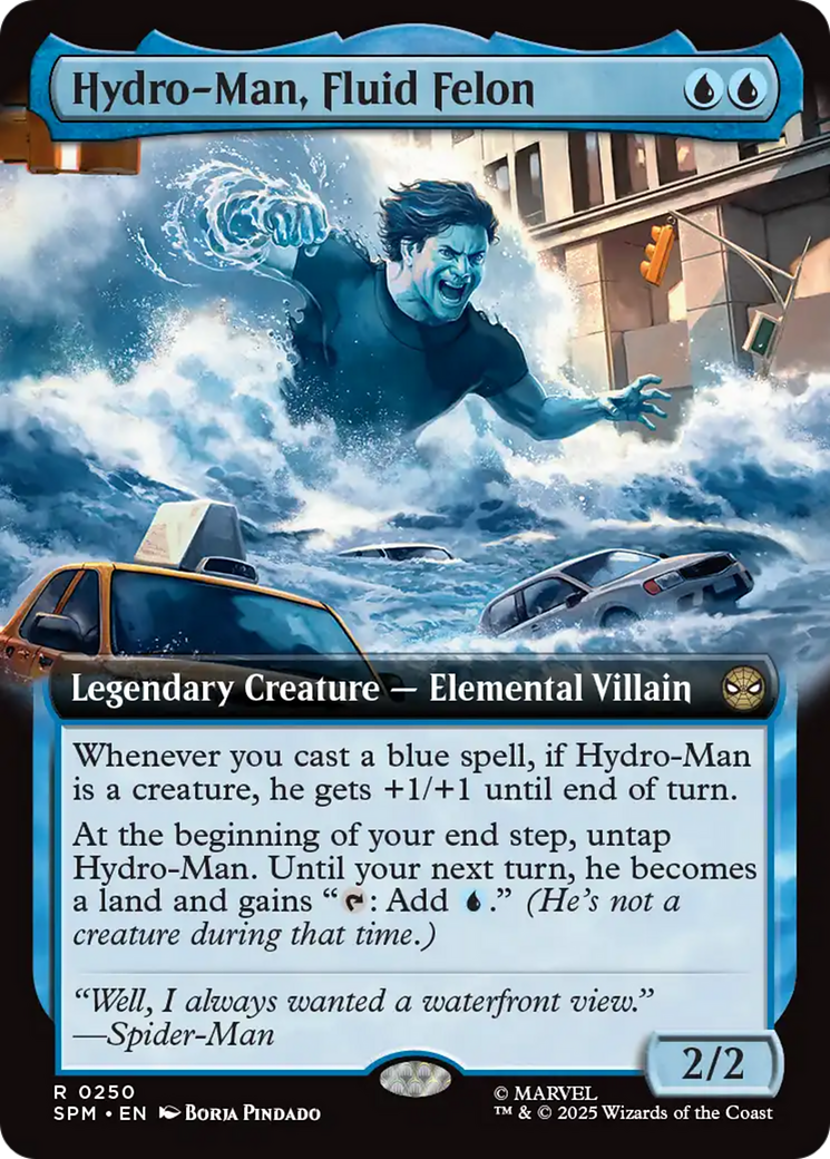Hydro-Man, Fluid Felon (Extended Art) [Marvel's Spider-Man] | Tabernacle Games