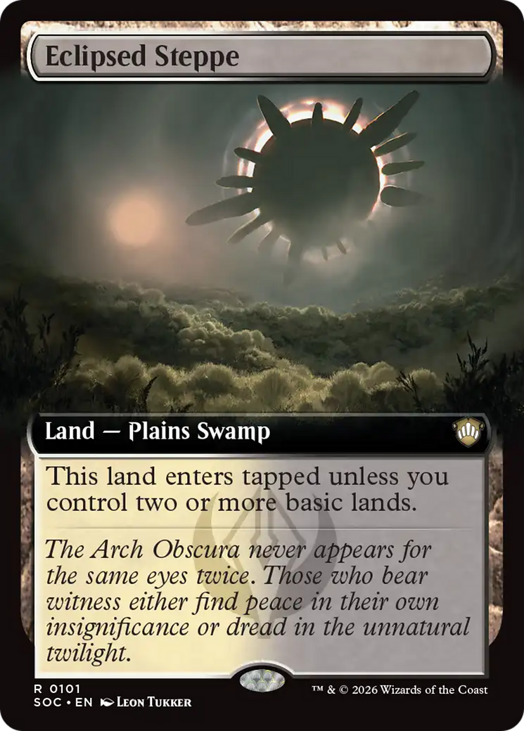 Eclipsed Steppe (Extended Art) [Secrets of Strixhaven Commander] | Tabernacle Games