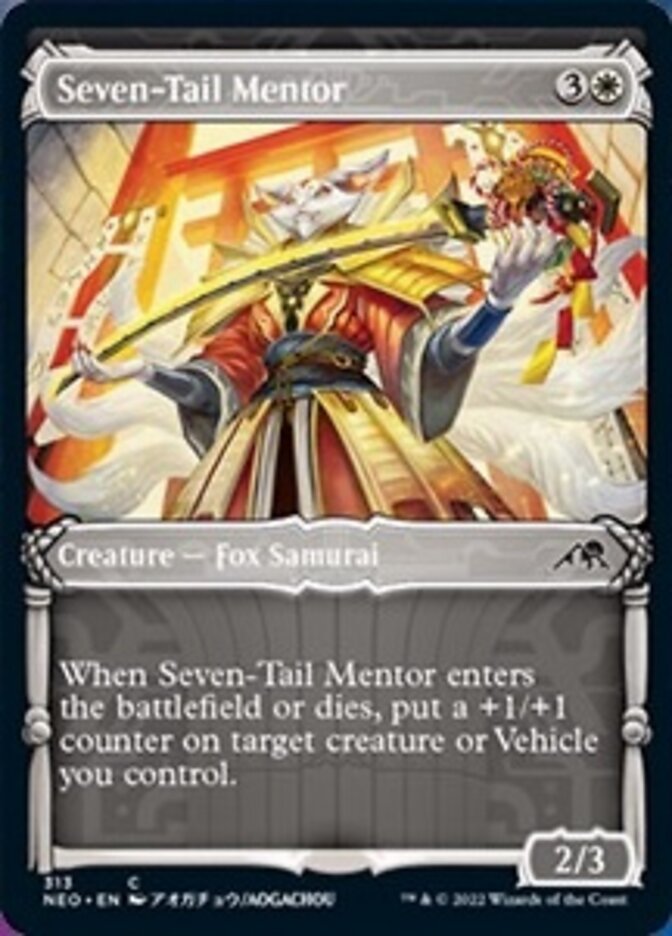 Seven-Tail Mentor (Showcase Samurai) [Kamigawa: Neon Dynasty] | Tabernacle Games