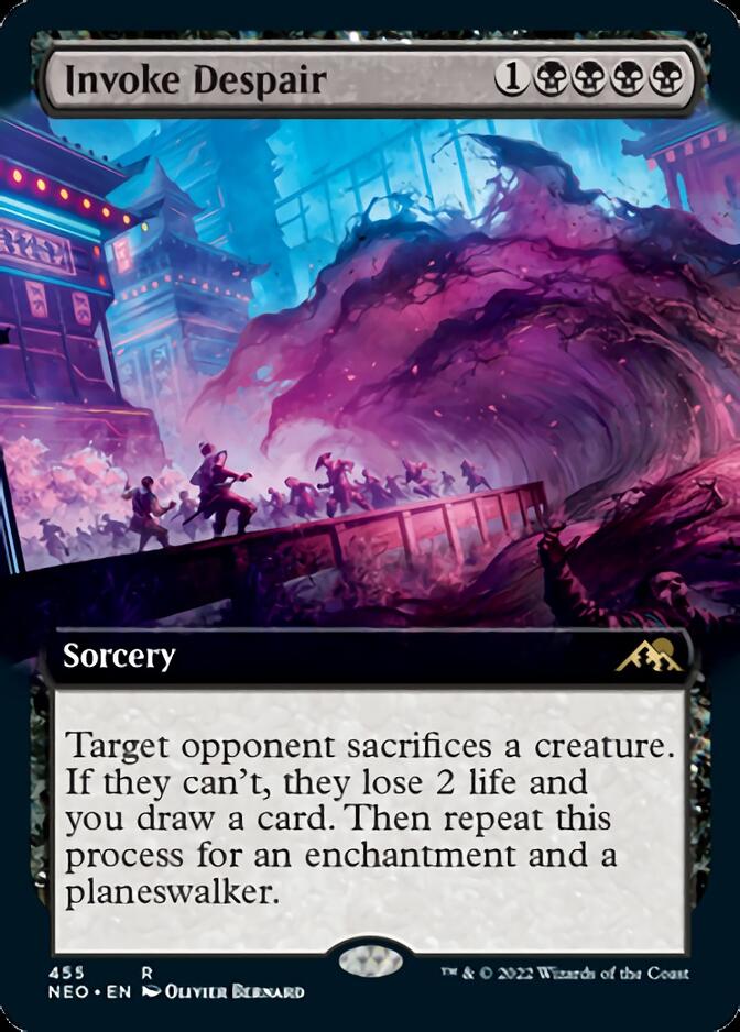 Invoke Despair (Extended Art) [Kamigawa: Neon Dynasty] | Tabernacle Games