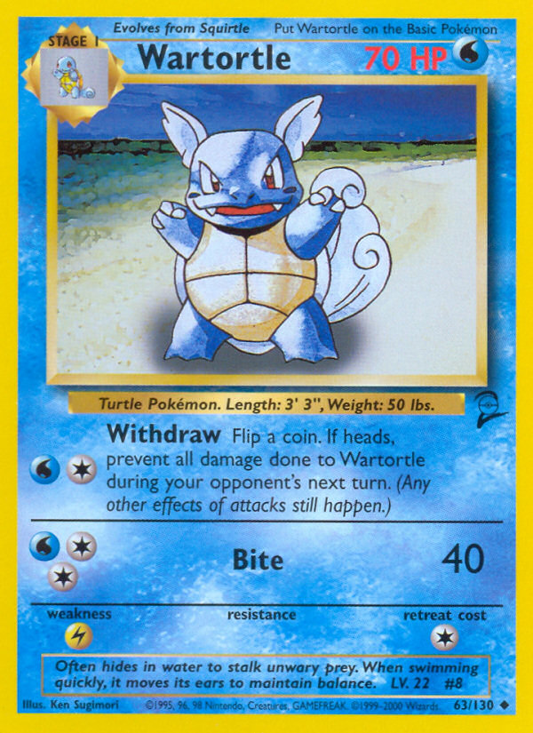 Wartortle (63/130) [Base Set 2] | Tabernacle Games