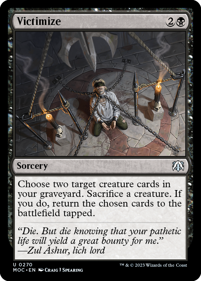 Victimize [March of the Machine Commander] | Tabernacle Games