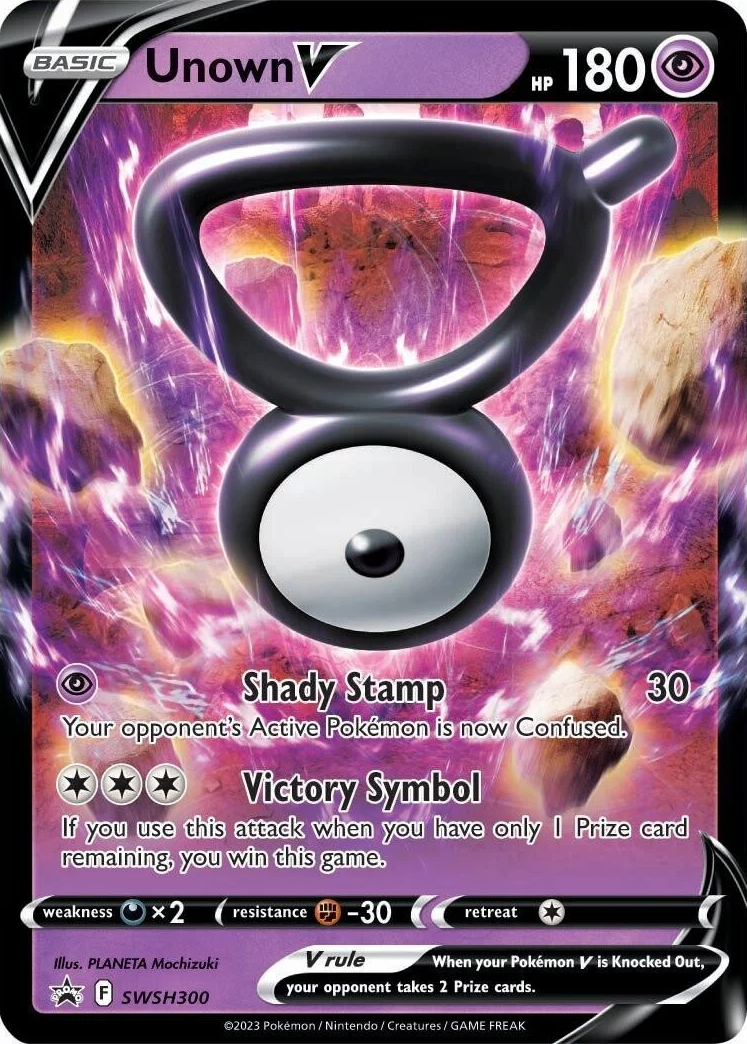 Unown V (SWSH300) [Sword & Shield: Black Star Promos] | Tabernacle Games