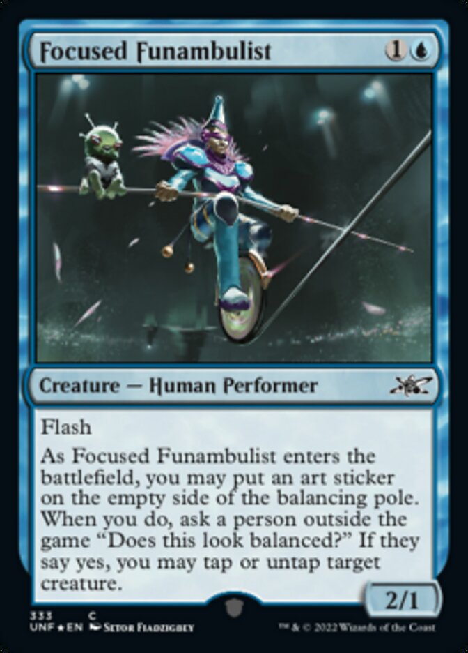 Focused Funambulist (Galaxy Foil) [Unfinity] | Tabernacle Games