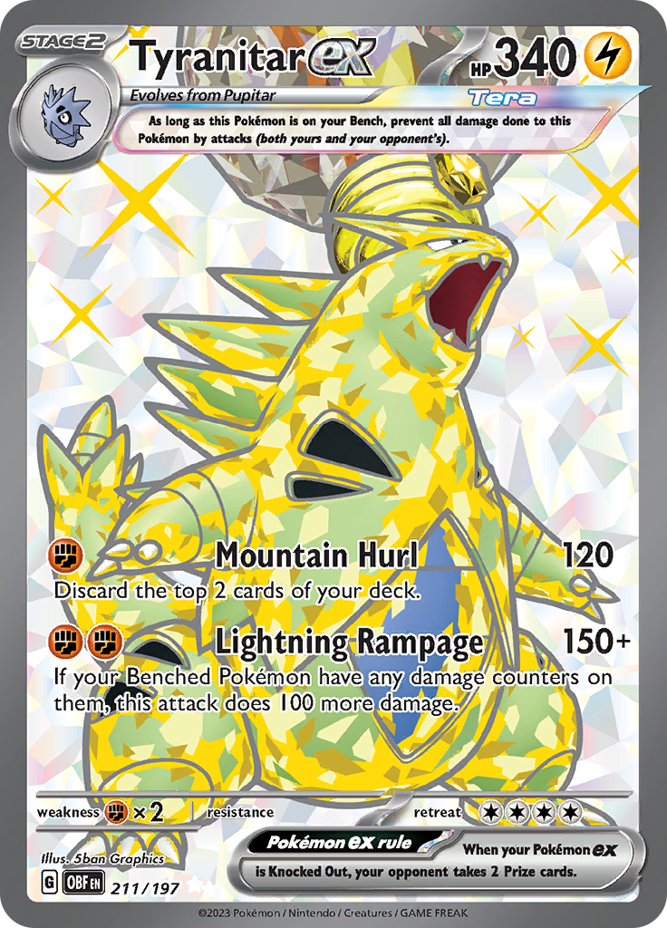 Tyranitar ex (211/197) [Scarlet & Violet: Obsidian Flames] | Tabernacle Games