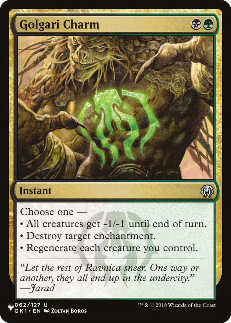 Golgari Charm [The List Reprints] | Tabernacle Games